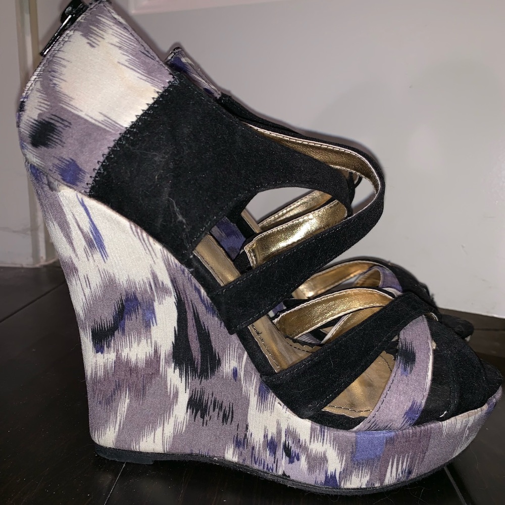 Strappy wedges
